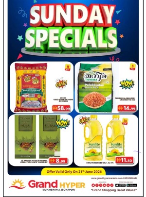 Sunday Specials - Grand Hyper Muhaisnah