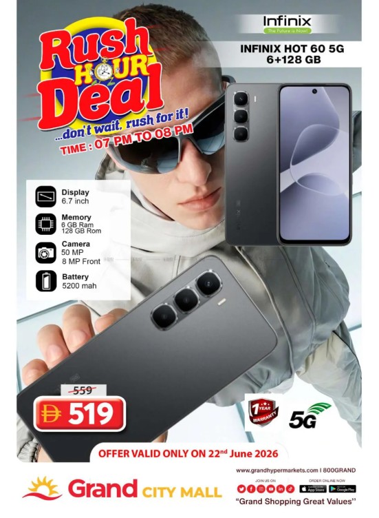 Rush Hour Deal - Grand City Mall