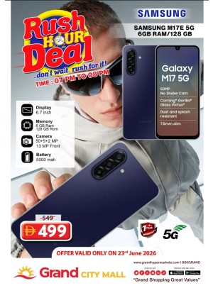 Rush Hour Deal - Grand City Mall