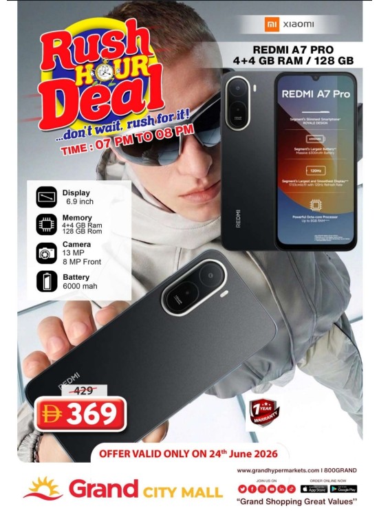 Rush Hour Deal - Grand City Mall