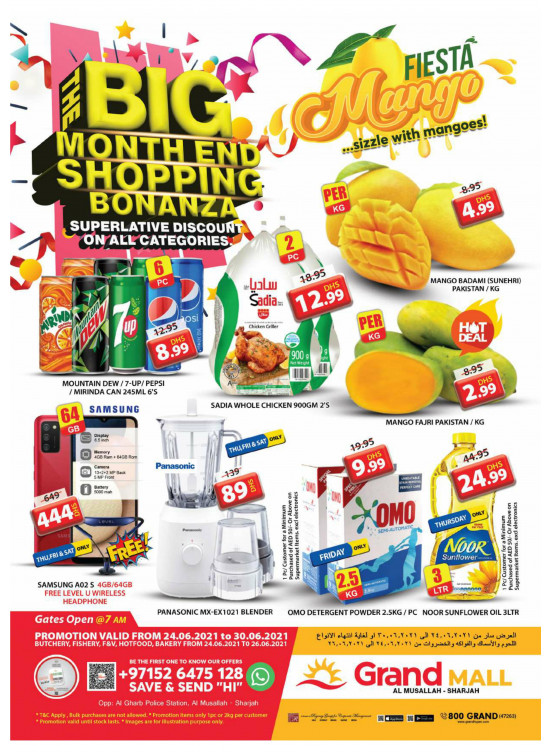 Big Month End Shopping Bonanza - Grand Mall Sharjah