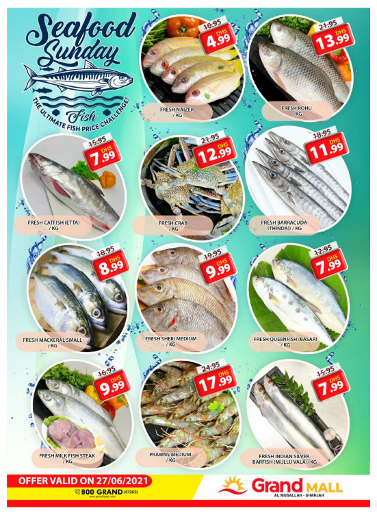 Seafood Sunday - Grand Mall Sharjah