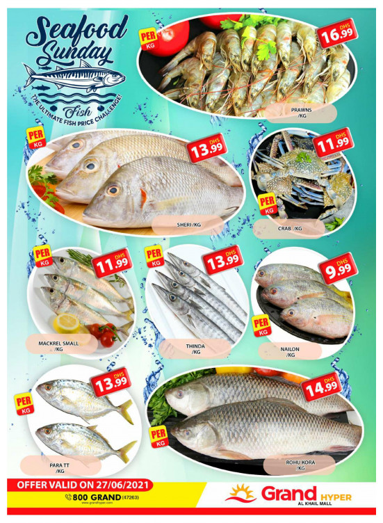 Seafood Sunday - Grand Hyper Al Khail Mall