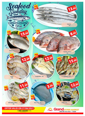 Seafood Sunday - Grand Hypermarket Jebel Ali