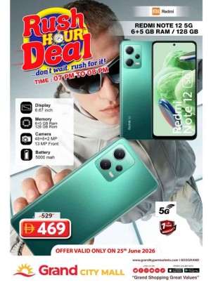Rush Hour Deal - Grand City Mall