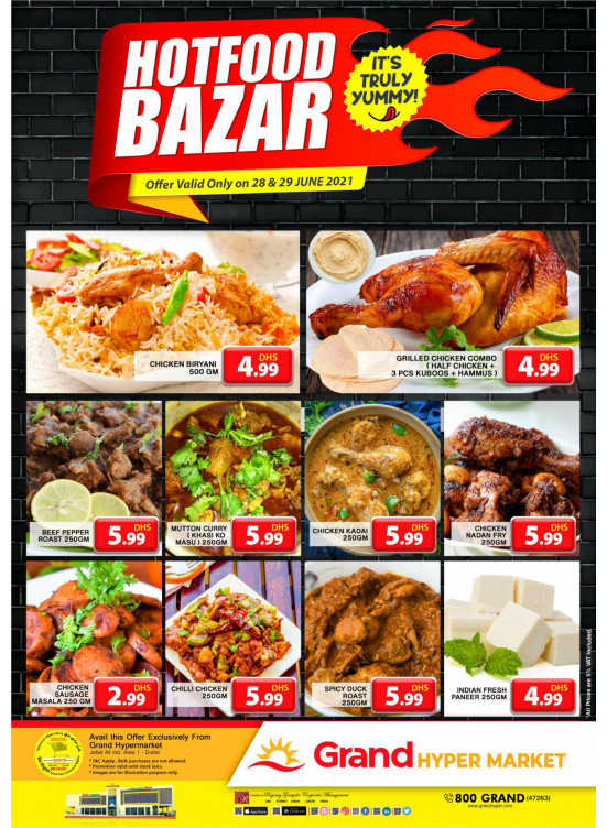Hot Food Bazar - Grand Hypermarket Jebel Ali