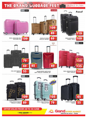 The Grand Luggage Fest - Grand Hypermarket Jebel Ali