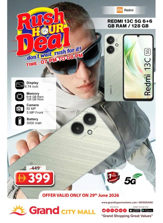 Rush Hour Deal - Grand City Mall