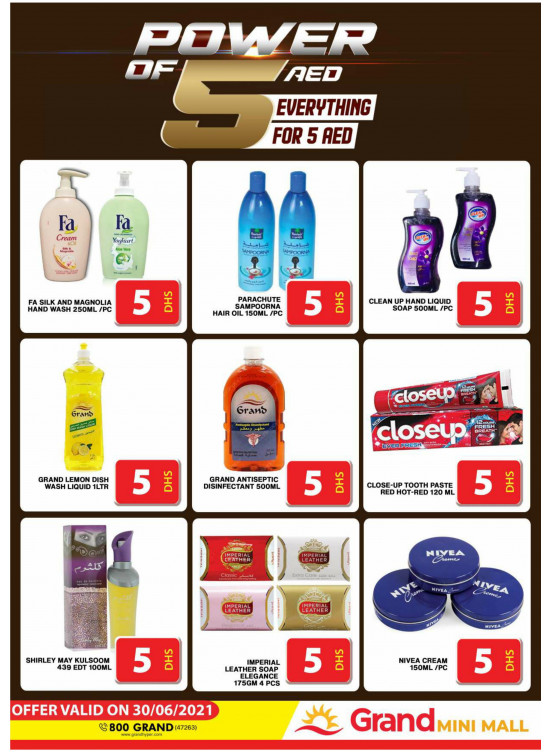 Power Of 5 AED - Grand Mini Mall