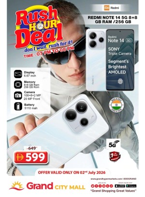 Rush Hour Deal - Grand City Mall
