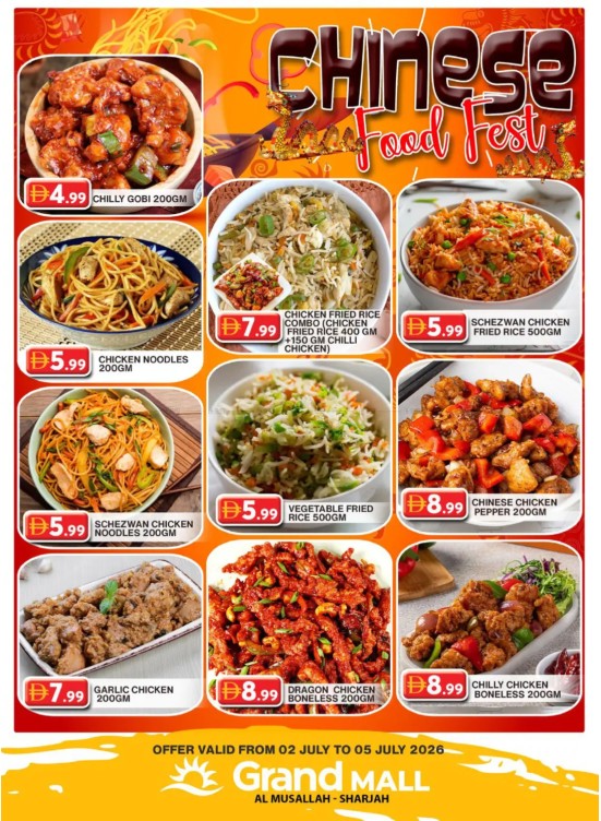 Chinese Food Fest - Grand Mall Sharjah