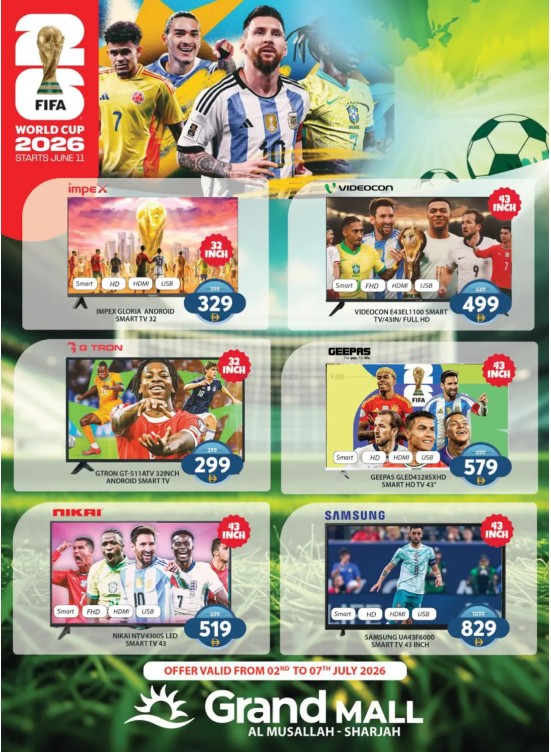 World Cup 2026 Deals - Grand Mall Sharjah