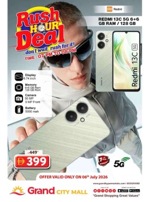 Rush Hour Deal - Grand City Mall