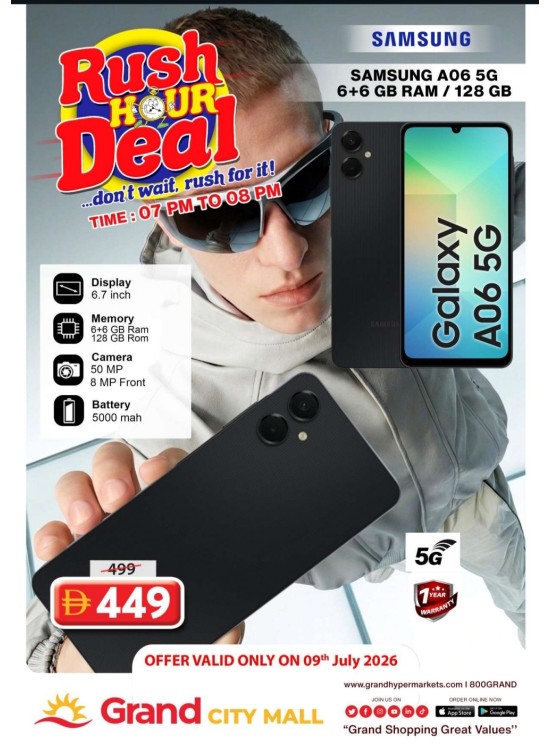 Rush Hour Deal - Grand City Mall
