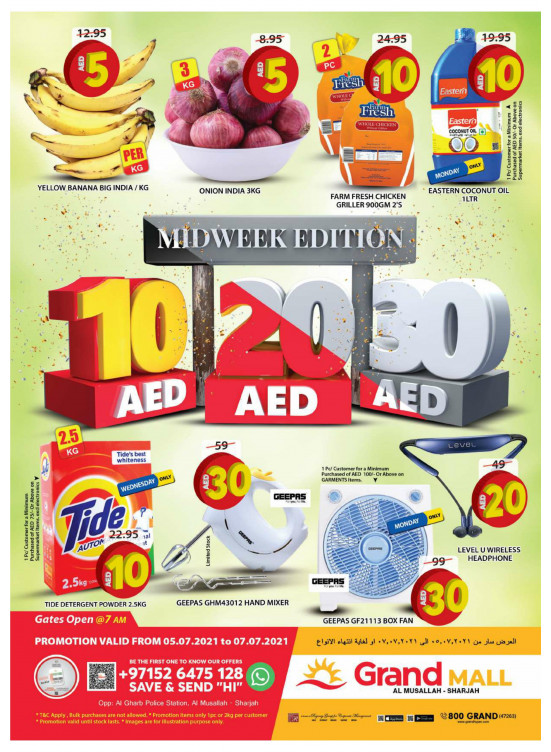 Midweek Deals - Grand Mall Sharjah