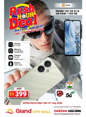 Rush Hour Deal - Grand City Mall