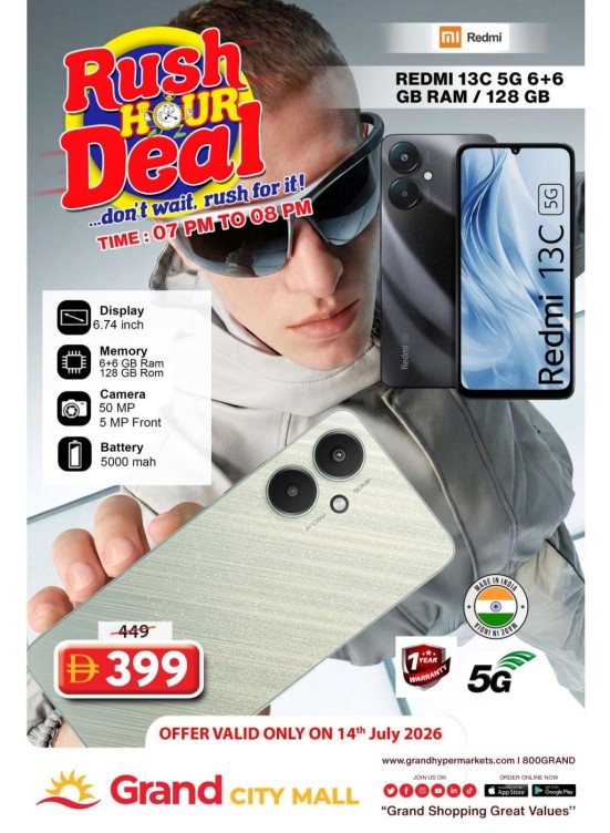 Rush Hour Deal - Grand City Mall