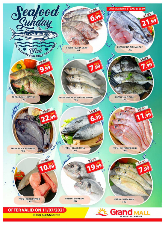 Seafood Sunday - Grand Mall Sharjah