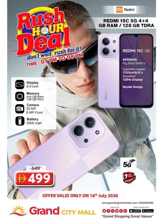 Rush Hour Deal - Grand City Mall