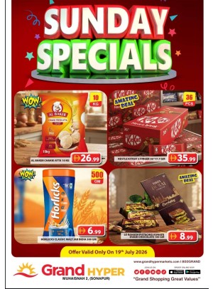 Sunday Specials - Grand Hyper Muhaisnah