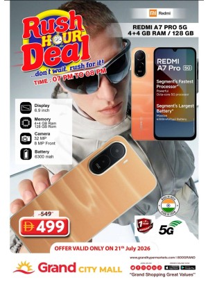 Rush Hour Deal - Grand City Mall