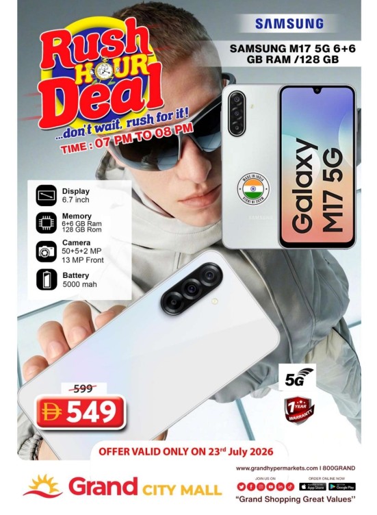 Rush Hour Deal - Grand City Mall