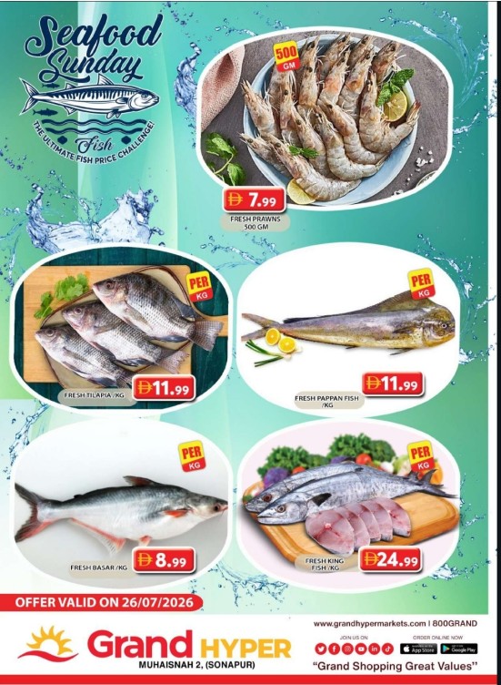 Seafood Sunday - Grand Hyper Muhaisnah