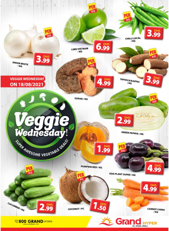 Veggie Wednesday - Grand Hyper Al khail Mall