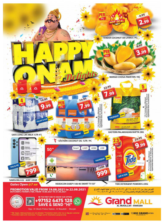 Happy Onam Deals - Grand Mall Sharjah