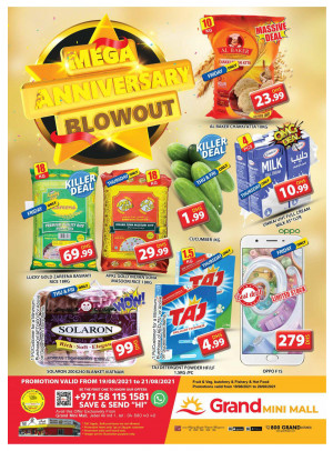 Mega Anniversary Offers - Grand Mini Mall