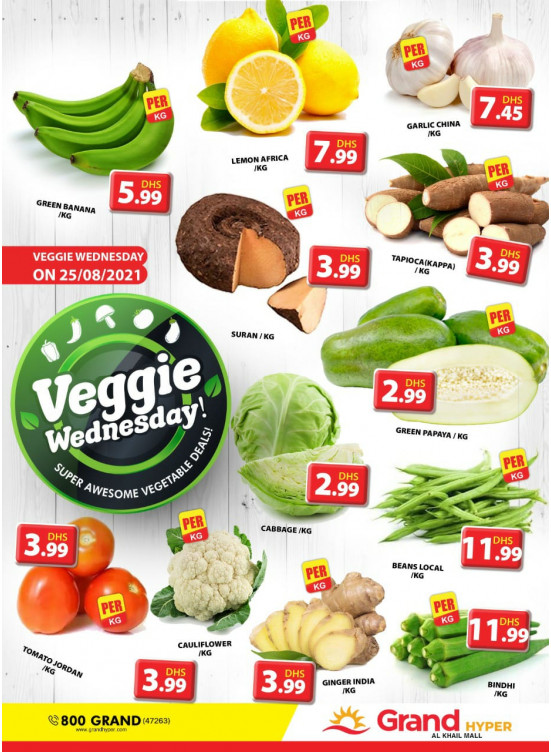 Veggie Wednesday - Grand Hyper Al khail Mall