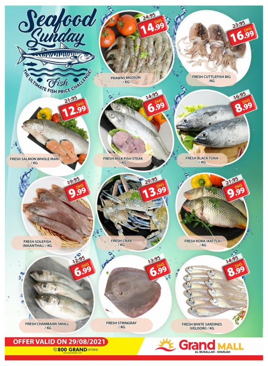 Seafood Sunday - Grand Mall Sharjah