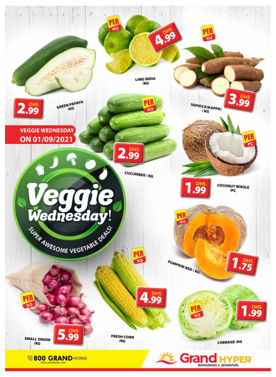 Veggie Wednesday - Grand Hyper Muhaisnah