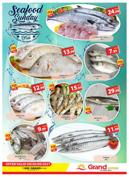Seafood Sunday - Grand Hyper Al Khail Mall