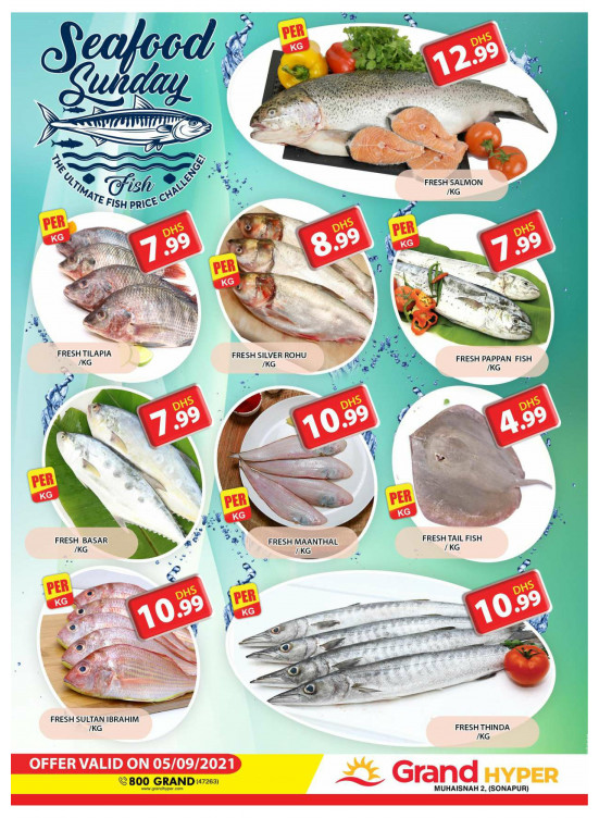 Seafood Sunday - Grand Hyper Muhaisnah