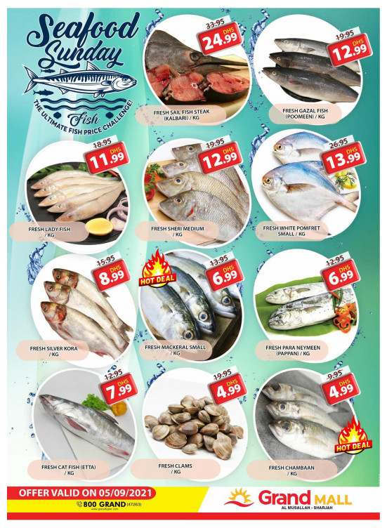 Seafood Sunday - Grand Mall Sharjah