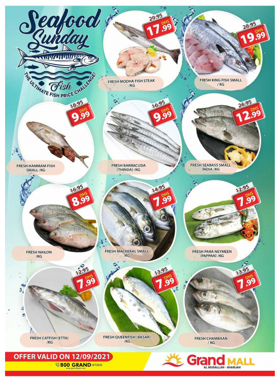 Seafood Sunday - Grand Mall Sharjah