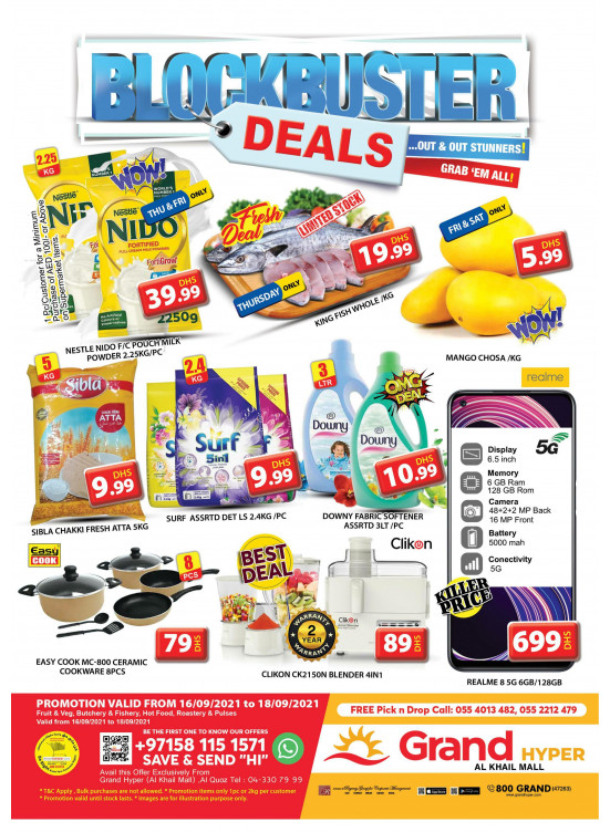 Blockbuster Deals - Grand Hyper Al Khail Mall