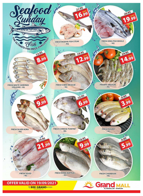 Seafood Sunday - Grand Mall Sharjah