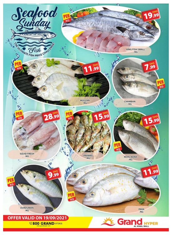 Seafood Sunday - Grand Hyper Al Khail Mall