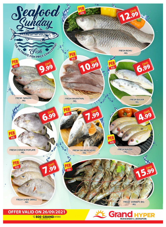 Seafood Sunday - Grand Hyper Muhaisnah