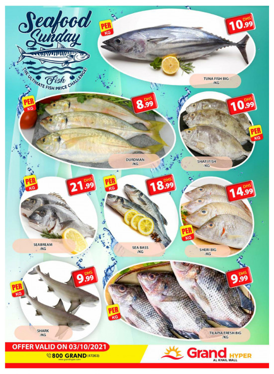 Seafood Sunday - Grand Hyper Al Khail Mall