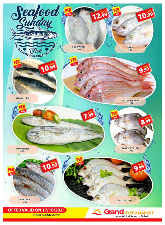 Seafood Sunday - Grand Hypermarket Jebel Ali