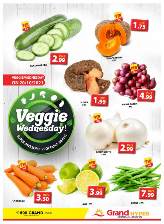 Veggie Wednesday - Grand Hyper Muhaisnah
