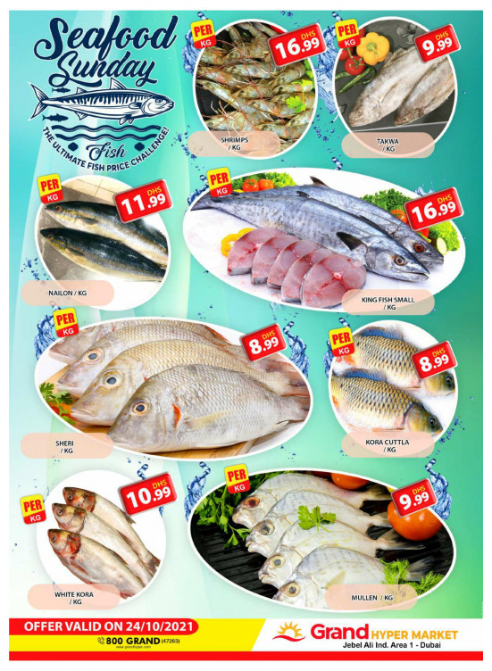 Seafood Sunday - Grand Hypermarket Jebel Ali