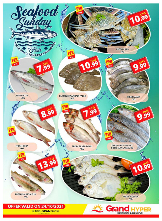 Seafood Sunday - Grand Hyper Muhaisnah