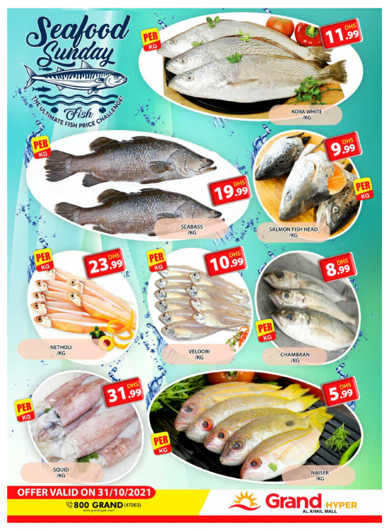 Seafood Sunday - Grand Hyper Al Khail Mall