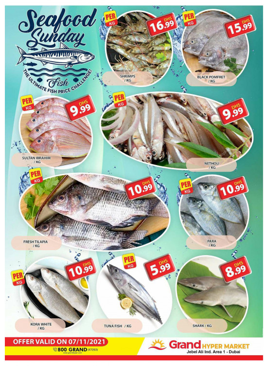 Seafood Sunday - Grand Hypermarket Jebel Ali