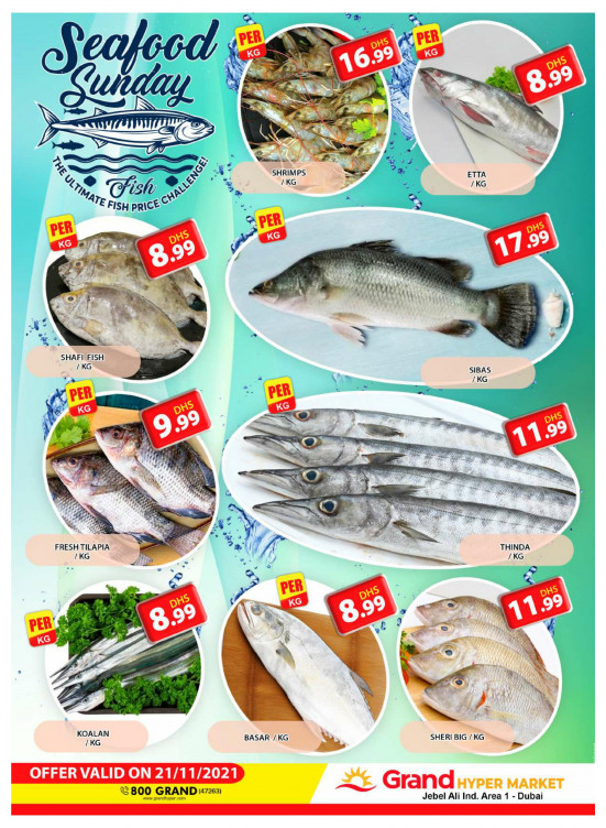 Seafood Sunday - Grand Hypermarket Jebel Ali