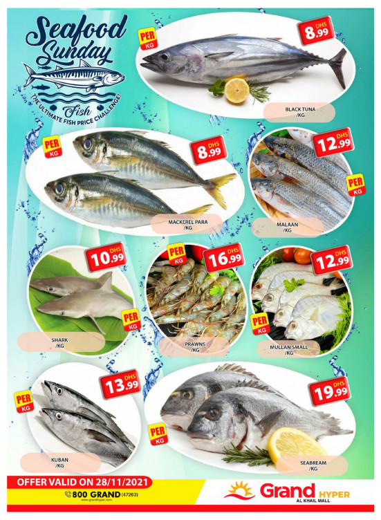 Seafood Sunday - Grand Hyper Al Khail Mall